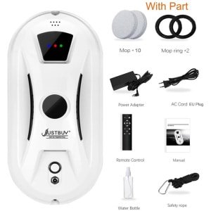 Robotstofzuiger voor ramen-Elektrische Glaswisser - Glazenreiniger- 2-in-1 Stofzuigen en Dweilen