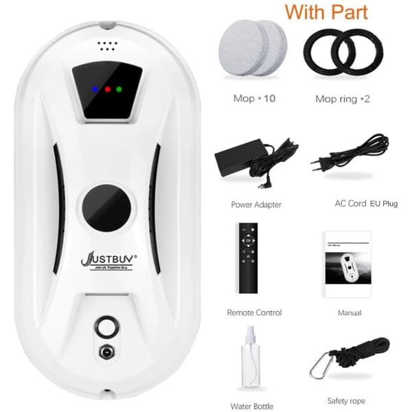 Robotstofzuiger voor ramen-Elektrische Glaswisser - Glazenreiniger- 2-in-1 Stofzuigen en Dweilen