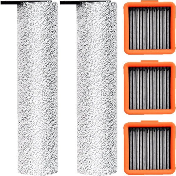 Rolborstel & filter - geschikt voor UWANT D100 - D100 PRO - V8 - V10 - V20 - D5 - D5 PRO - A60 - A100 - voor robotstofzuiger - 5 stuks