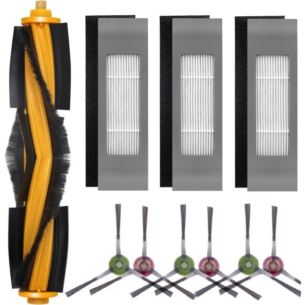 Rolborstels - hoofdborstel - Onderdelen geschikt - HEPA-filters - Voor Ecovacs Deebot Ozmo 920/950/700/750/T5/T8/T8+/T8 AIVI/N8/N8+/N8 PRO/T9 - Vervangende onderdelen voor robotstofzuiger