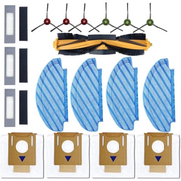 Rollerborstel HEPA Filter Zijborstels Mopdoeken Accessoireset voor Robotstofzuiger