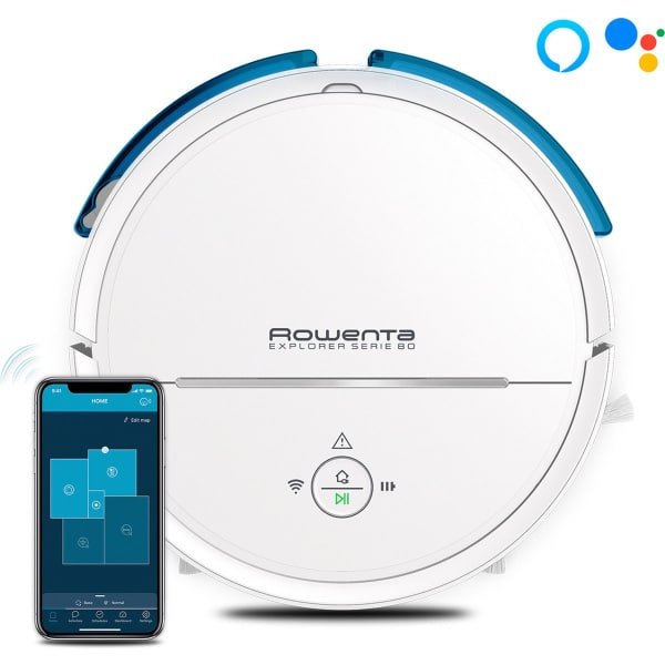 Rowenta Smart Force Explorer Serie 80 Wet&Dry Allergy Kit RR7747WH - Robotstofzuiger - Wit - Connected