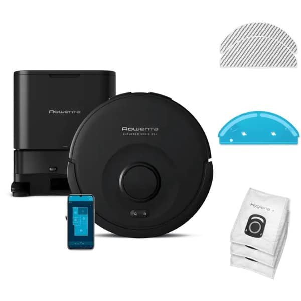 Rowenta X-Plorer Serie 85+ RR87D5 - Robotstofzuiger - Met Dweilfunctie - Inclusief Extra Accessoires - Geschikt voor Alle Vloertypes - Automatisch leegstation