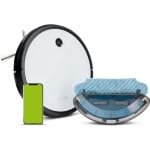 SCH® Robotstofzuiger met app - Robotstofzuiger - Robotstofzuiger huisdieren - Wit, 33cm x 33cmx 8cm