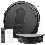 SCH® Robotstofzuiger met laadstation - Robotstofzuiger - Robotstofzuiger huisdieren - Zwart - ‎31cm x 31cm x 8cm