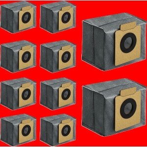 Set van 10 accessoires geschikt voor Eufy robotstofzuigers: stofzuigerzakken compatibel met Eufy X8 Pro en X10 Pro Omni. Stofzakken met 4 lagen en een grote capaciteit voor efficiënte en langdurige schoonmaakprestaties.