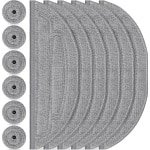 Set van 12 dweildoeken voor Roborock S8 MaxV Ultra robotstofzuiger, 6 dweilen en 6 zijwisser, zilverionen microvezel VibraRise 3.0 dweilsysteem, accessoires