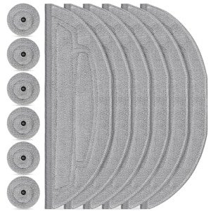 Set van 12 dweildoeken voor robotstofzuigers - Microvezel VibraRise 3.0 dweilsysteem met 6 dweilen en 6 zijwisser