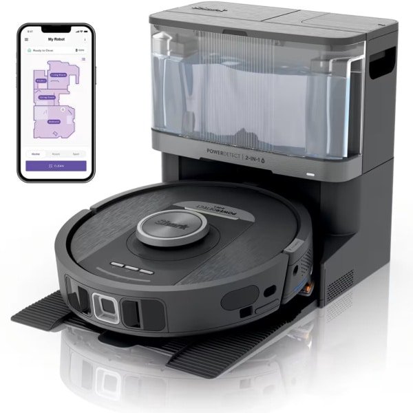 Shark PowerDetect NeverTouch Pro - 2-in-1 Robotstofzuiger en- Mop - Automatisch Leeg Systeem - 30 Dagen Onderhouds Vrij - RV2800YEEU