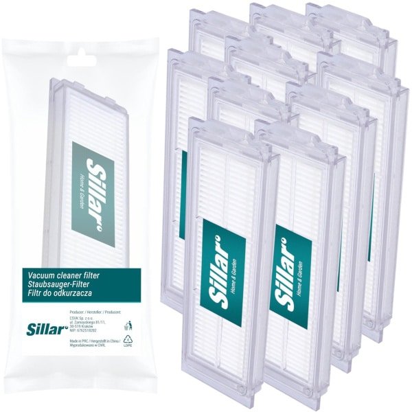 Sillar 10x stofzuigerfilters - luchtfilters voor Xiaomi robotstofzuiger - geschikt voor Xiaomi Mi Robot Vacuum Mop Pro Viomi V2 V3 SE - vervanging