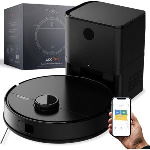 Skoov ecopro Robotstofzuiger met Dweilfunctie - Met laad & leeg station - Anti-Klit - 5000 PA Hyperx Zuigkracht - Huisdieren - Dweil - Robot - Thuis - Automatische