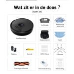 SteeFly® ABIR X6 Robotstofzuiger - 6000Pa zuigkracht - Desinfecterend dweilen - Kaartgeheugen - Met Alexa & Google Home