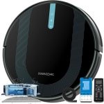 Stemily Robotstofzuiger - Met Dweilfunctie - 3000 Pa - Alexa & Google Home & App - Stofzuiger Draadloos - 32,5 x 7,3 cm