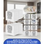 Stofzakken gescht voor Roborock Qrevo Series/QV35S/35A,Qrevo S/Pro,Qrevo Curv/Edge,Qrevo S5V/Saros 10R/10/Z70,Qrevo Master/Slim Robotstofzuiger Accessoires,10 Stuks 3L Stofzuigerzakken met Hoge Capaciteit