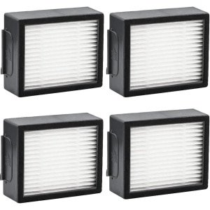 Stofzuigeraccessoires - 4-pack vervangende filters - geschikt voor iRobot Roomba i3 i3+ i7 i7+ i4 i6 i6+i8 i8+/Plus E5 E6 E7, E en J-serie robotstofzuigers - 6*5*2cm - Zwart