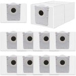 Stofzuigerzak gescht voor Ecovacs Deebot X8/X9 PRO Omni/T50 Pro Omni/T50 Max Pro/T50 Omni/T80/T30C robotstofzuiger,actieve koolstofzak accessoires,10 stuks 3L capaciteit stofzuigerzakken,reserveonderdelen ﻿
