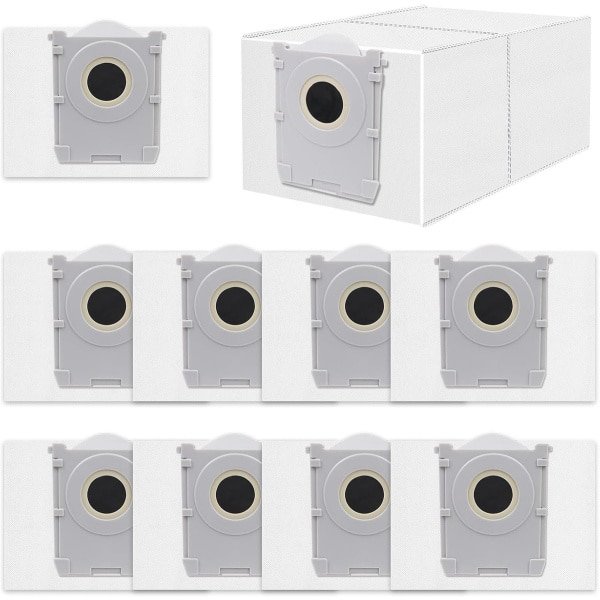 Stofzuigerzak gescht voor Ecovacs Deebot X8/X9 PRO Omni/T50 Pro Omni/T50 Max Pro/T50 Omni/T80/T30C robotstofzuiger,actieve koolstofzak accessoires,10 stuks 3L capaciteit stofzuigerzakken,reserveonderdelen ﻿