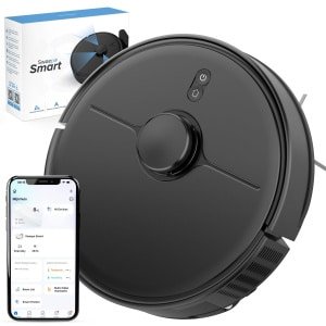 Sweepo® Smart Robotstofzuiger met Dweilfunctie - Met Laadstation - LiDAR Navigatie - Met App - Voor Huisdieren - Automatisch Hervatten