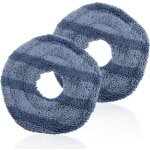TEMGoods - Set van 2 wasbare stofzuigerdoeken voor vloerreiniging - Katoenen dweildoeken - Vervangende accessoires - Geschikt voor robotstofzuigers - Duurzaam en herbruikbaar.