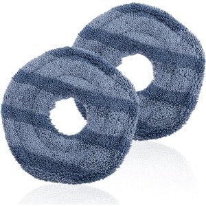 TEMGoods - Set van 2 wasbare stofzuigerdoeken voor vloerreiniging - Katoenen dweildoeken - Vervangende accessoires - Geschikt voor robotstofzuigers - Duurzaam en herbruikbaar.