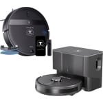 TONIHOMI® Q8 + G20 Robotstofzuiger Combi Deal - Met Dweilfunctie - LDS Laser Navigatie - Automatisch Legen - App Bediening - Laadstation - Huisdieren - Zwart