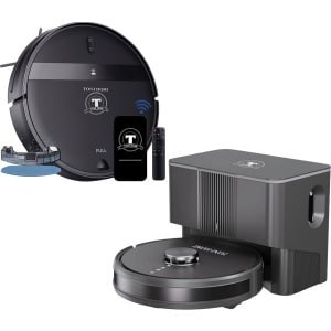 TONIHOMI® Q8 + G20 Robotstofzuiger Combi Deal - Met Dweilfunctie - LDS Laser Navigatie - Automatisch Legen - App Bediening - Laadstation - Huisdieren - Zwart