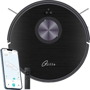 Tjilla C150 - Robotstofzuiger met dweilfunctie - Nederlands product - Met laadstation, Realtime mapping, LDS Laser navigatie, Proefperiode 30 dagen, Huisdieren, Dweilrobot, Bediening met App, Met afstandsbediening, 6500pa