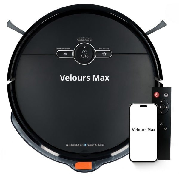 Velours Max® - Robotstofzuiger met Dweilfunctie - Robot Stofzuiger - Slimme Navigatie - Met Laadstation - Automatisch Oplaadstation - Dweilrobot - Huisdieren - Robotstofzuigers met Dweilfunctie - Robotstofzuigers - Stofzuiger - Stofzuigers