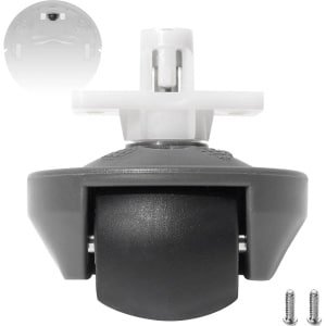 Verbeterd stil universeel wiel - geschikt voor robotstofzuiger - 1 stuk - rubber