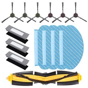 Vervangende Accessoires voor Robotstofzuiger - Hoofdborstel, Filters, Microvezeldoeken en Zijborstels