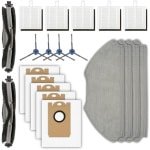 Vervangende Onderdelen Set voor Robotstofzuiger - 20 stuks met Rolborstels, Zijborstels, Stofzakken, HEPA-filters en Dweilpads