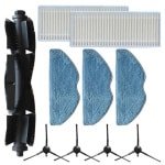 Vervangende Onderdelen Set voor Robotstofzuigers met Hoofdborstel, Zijborstels, Filters en Dweildoeken