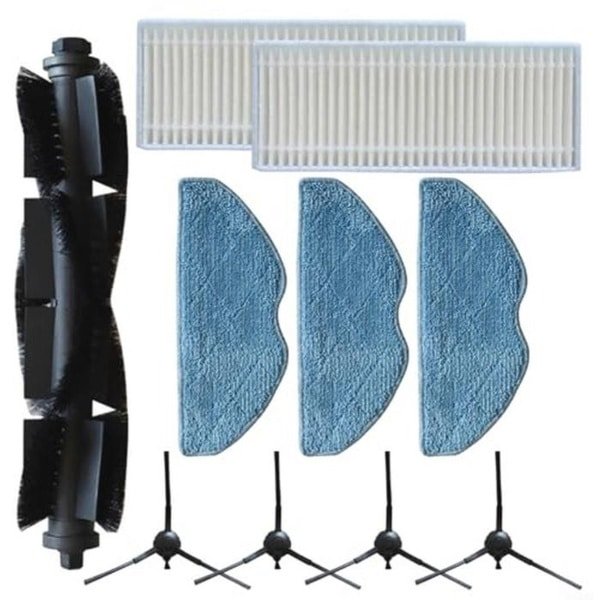 Vervangende Onderdelen Set voor Robotstofzuigers met Hoofdborstel, Zijborstels, Filters en Dweildoeken