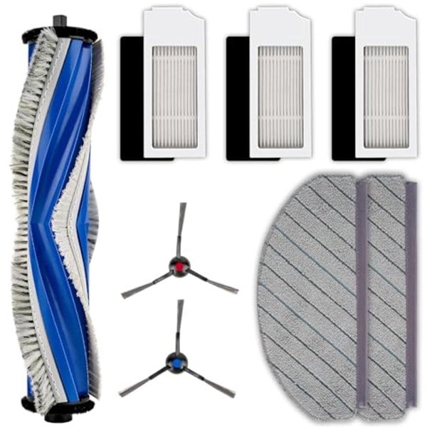 Vervangende Onderdelen voor Robotstofzuigers - Accessoireset inclusief Rolborstel, Zijborstels, HEPA-filters en Dweilpads