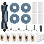 Vervangende accessoires set voor robotstofzuiger - 1 hoofdborstel, 4 dweildoek pads, 4 zijborstels, 4 HEPA-filters, 6 stofzakken