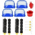 Vervangende accessoireset voor robotstofzuigers - 14-delige onderdelen set met zijborstels, HEPA-filters, borstelharen en reinigingsgereedschap voor optimale reinigingsprestaties