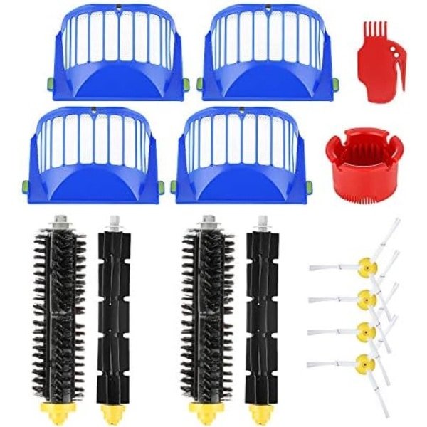 Vervangende accessoireset voor robotstofzuigers - 14-delige onderdelen set met zijborstels, HEPA-filters, borstelharen en reinigingsgereedschap voor optimale reinigingsprestaties