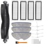 Vervangende onderdelen Geschikt voor 360 S7 S5 robotstofzuiger, accessoirepakket van 1 hoofdborstel, 4 filters, 4 zijborstels, 3 dweildoek