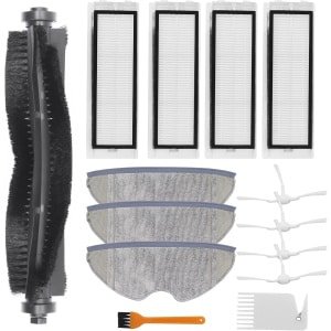 Vervangende onderdelen Geschikt voor 360 S7 S5 robotstofzuiger, accessoirepakket van 1 hoofdborstel, 4 filters, 4 zijborstels, 3 dweildoek