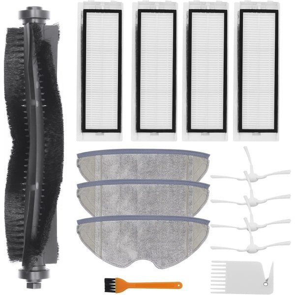 Vervangende onderdelen Geschikt voor 360 S7 S5 robotstofzuiger, accessoirepakket van 1 hoofdborstel, 4 filters, 4 zijborstels, 3 dweildoek