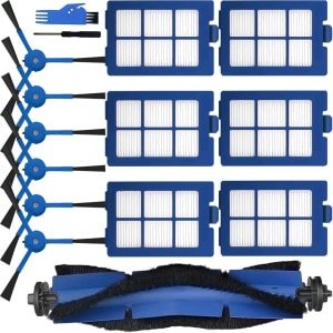 Vervangende onderdelen accessoires voor Eufy RoboVac X8 serie hybride robotstofzuiger, 1 * hoofdborstel, 6 * zijborstel, 6 * HEPA-filters, 1 * reinigingsborstel, 1 * schroevendraaier (13 stuks)