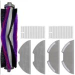 Vervangende onderdelenset voor Geschikt voor Eureka E10s/E20 Plus robotstofzuiger, 1 hoofdrolborstel, 2 filters, 4 dweilpads - 7-pack
