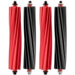 Vervangende rubberen rolborstels - set van 4 - geschikt voor robotstofzuiger - hoogwaardige kwaliteit