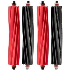 Vervangende rubberen rolborstels - set van 4 - geschikt voor robotstofzuiger - hoogwaardige kwaliteit