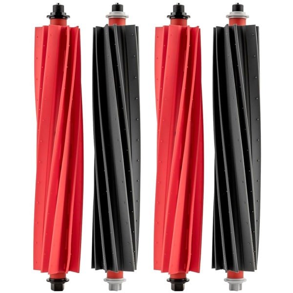 Vervangende rubberen rolborstels - set van 4 - geschikt voor robotstofzuiger - hoogwaardige kwaliteit