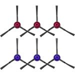 Vervangende zijborstelset voor Geschikt voor Eureka E10S E20 Plus robotstofzuigers - 6 stuks