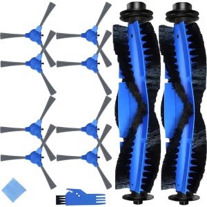 Vervangingsaccessoireset geschikt voor Eufy RoboVac 35C, 11S Max, 15T, 30C Max, G20, 15C, 15C Max, G30, G30 Edge, G40 Hybrid+ robotstofzuiger, 2 x hoofdborstels, 8 x zijborstels (10)