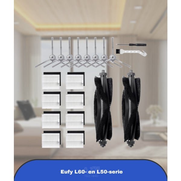 Vervangingsonderdelen geschikt voor Eufy L60- en L50-serie robotstofzuigers: kwaliteitsaccessoires voor optimale reinigingsprestaties