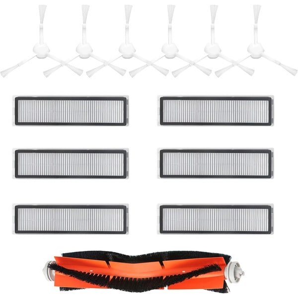 Vervangstukken Geschikt voor Dreame D9, D9 Max, L10 Pro Accessoires Robotstofzuiger Filter, Zijborstels, Rolborstels 13 stuks