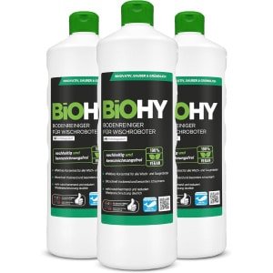 Vloerreiniger voor Dweilrobots - 3 x 1L | Schuimvrij & Streeploos | Duurzaam 1:200 Concentraat